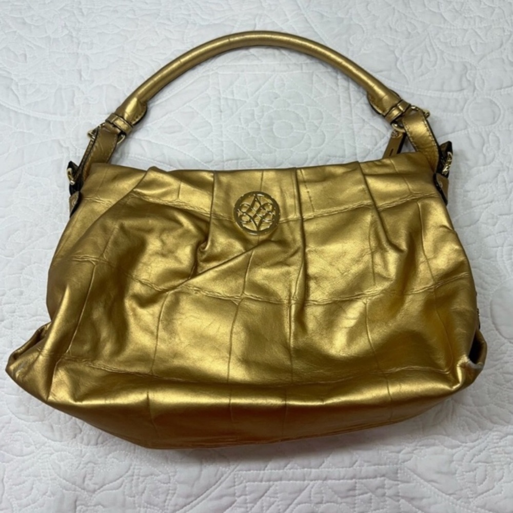 Antonio Melani vintage Y2K gold designer handbag
